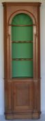 A good quality Continental pine corner cabinet of