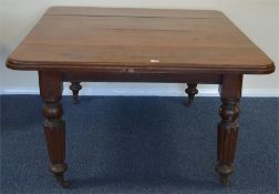 A Victorian mahogany extending table. Est. £100 -