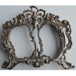 A good quality double picture frame decorated with