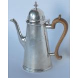 A good quality Georgian style tapered coffee pot w