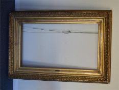 A large gilt frame. Est. £60 - £80.