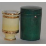 A good quality ivory and gold mounted binoculars i