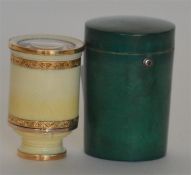 A good quality ivory and gold mounted binoculars i