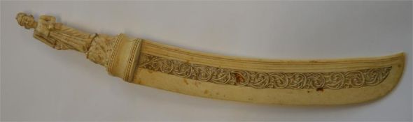 A well carved Antique letter opener decorated with