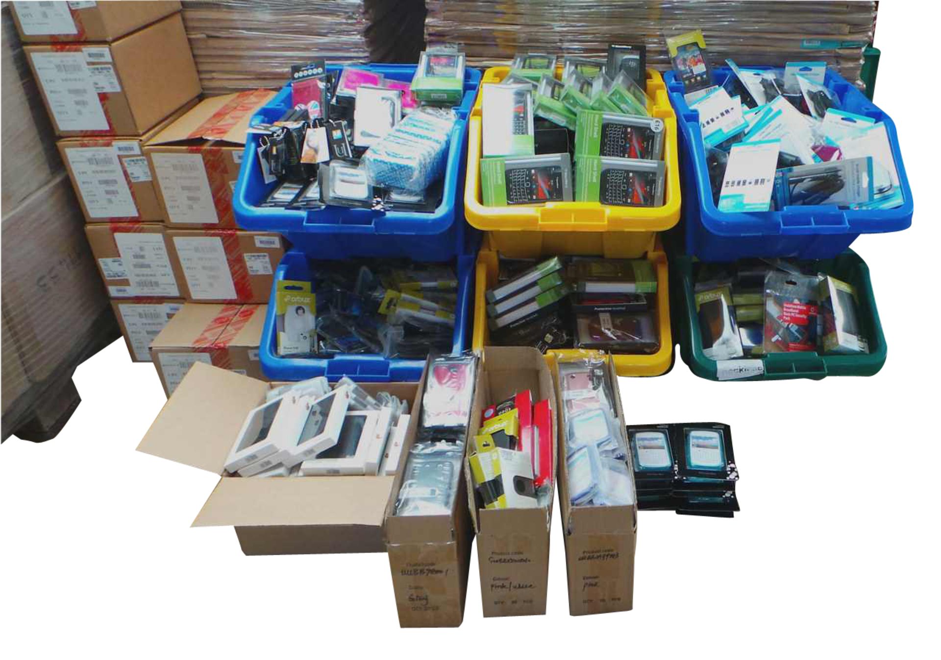 Wholesale Joblot Of 1000 Mobile Phone Cases, Chargers, Screen Savers ETC