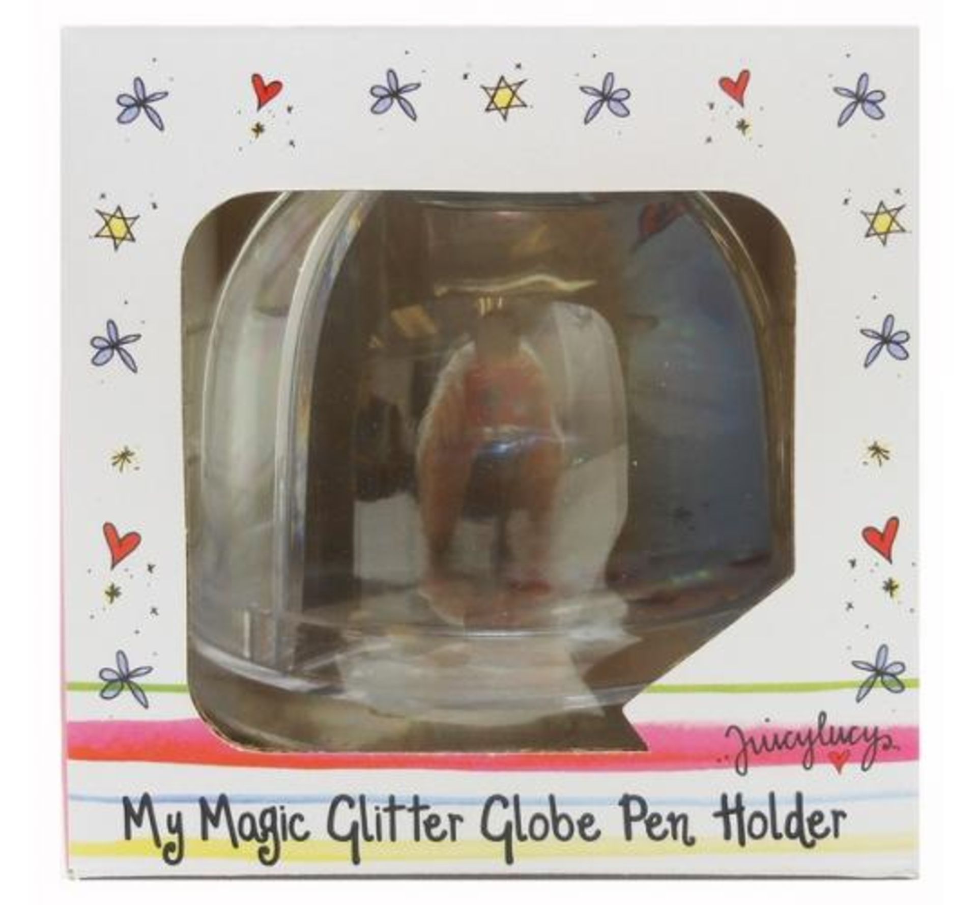 Joblot of 100 Juicy Lucy 'My Magic' Glitter Globe Pen Holder