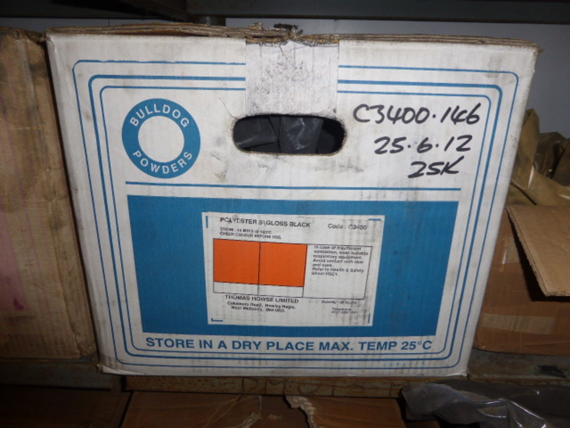 Approx. 25 boxes of powder coating stock brands inc. Interpon, Akzo Nobel, Thermoset and others, - Image 2 of 5