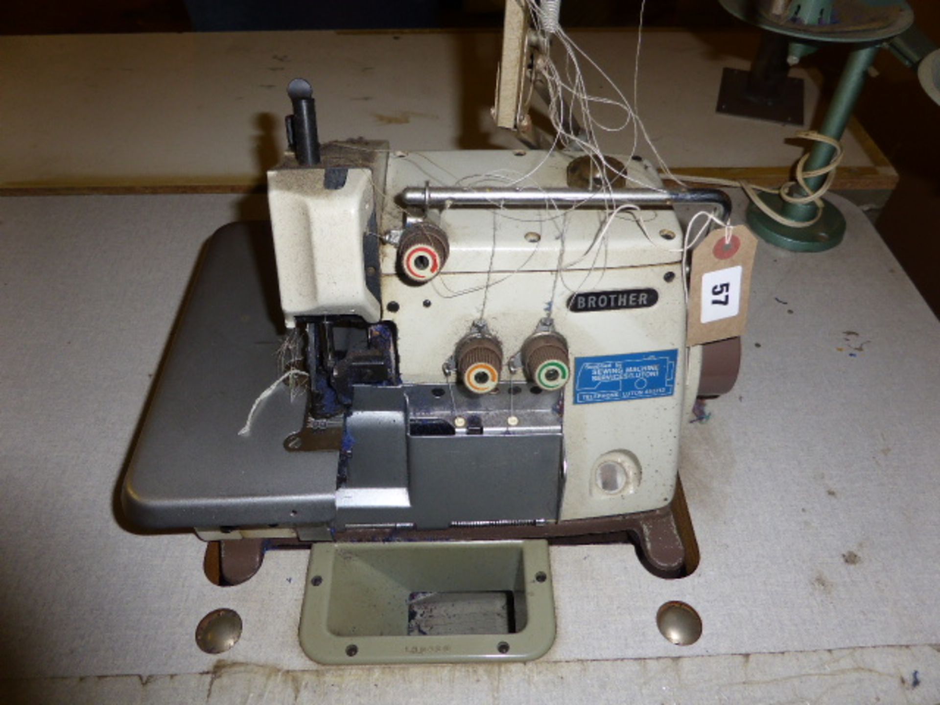 Brother model EF4-B 511 3 thread overlocker, single phase electric