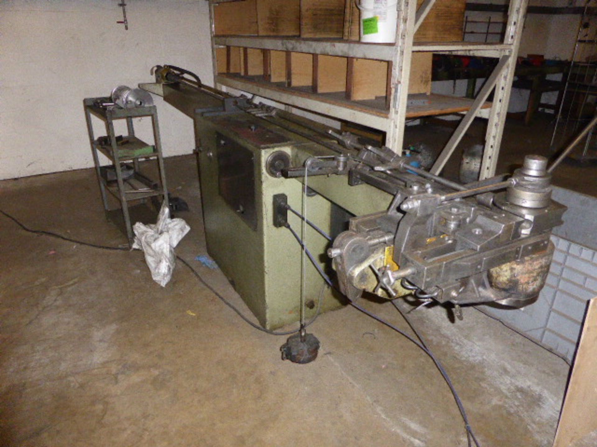 Pedrazzoli model 32 hydraulic tube bending machine, with tube support sledge carriage, with