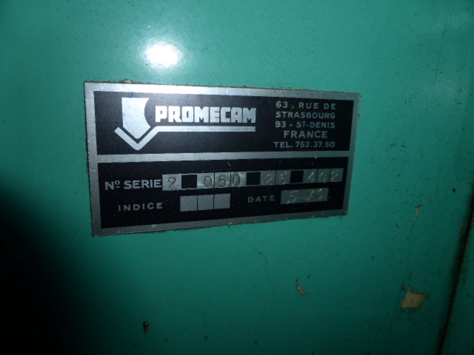 Promecan model RG-50-25 2.5m upstroke press brake with range of tooling including full length top - Image 4 of 10