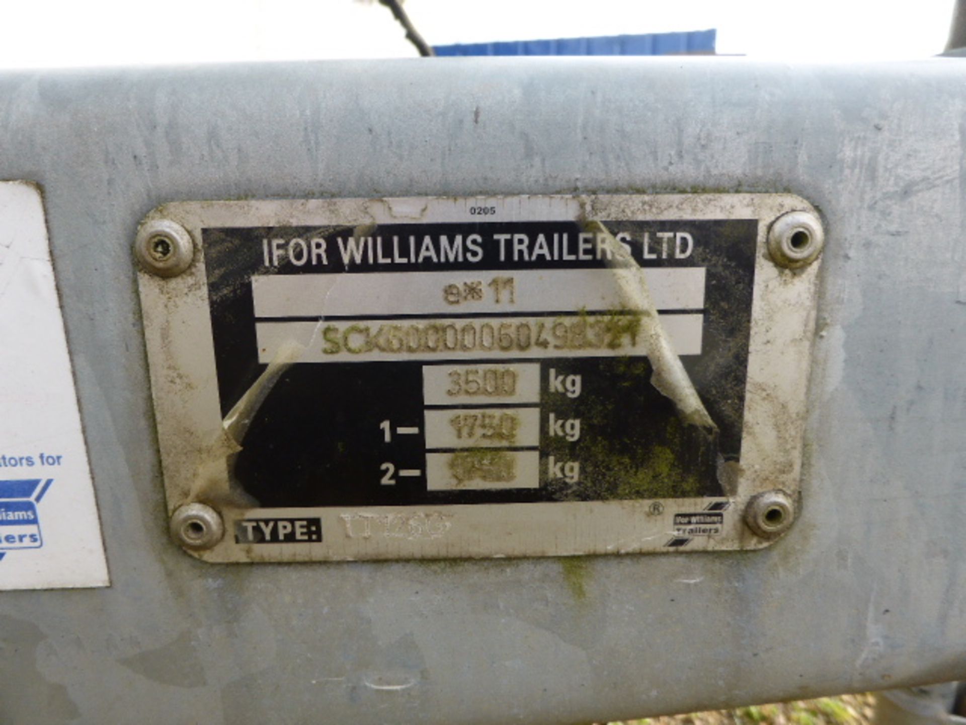 Ifor Williams Type TT126G 4m galvanized twin axle tipping trailer with drop sides, extension mesh - Image 5 of 8