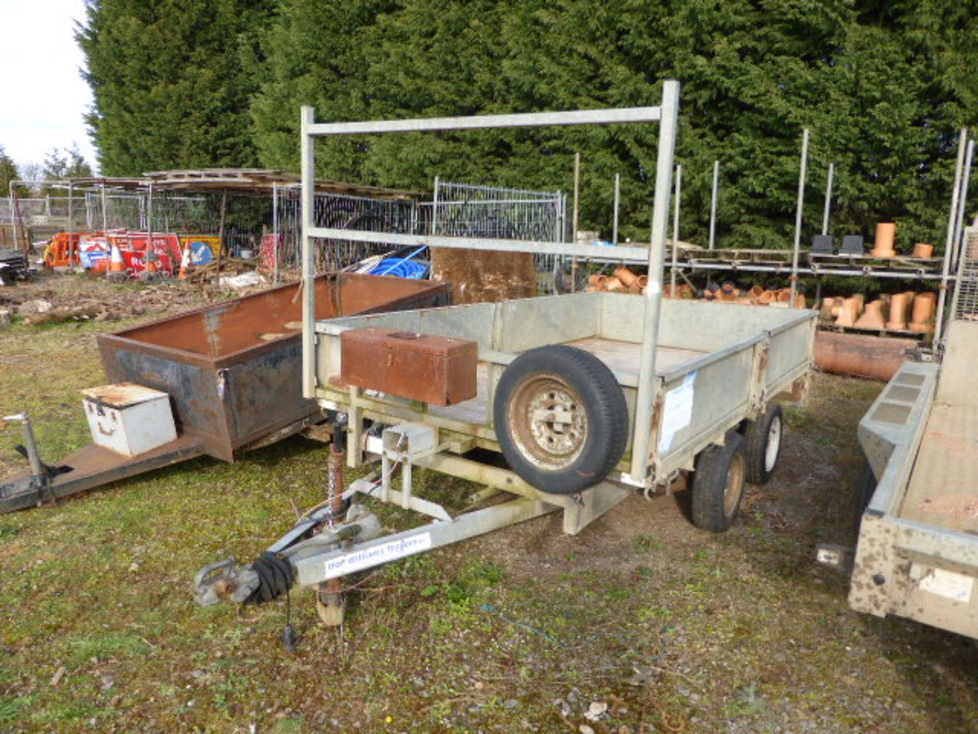 Ifor Williams Type LM105GHD 3m twin axle galvanized drop side trailer capacity 3500kg Serial - Image 2 of 8