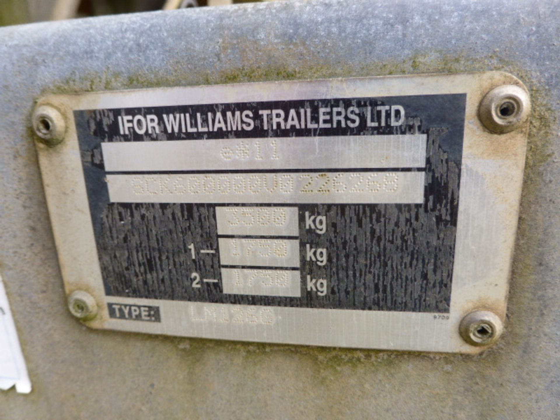 Ifor Williams Type LM126G 4m twin axle galvanized drop side plant trailer with winch capacity 3500kg - Image 5 of 10