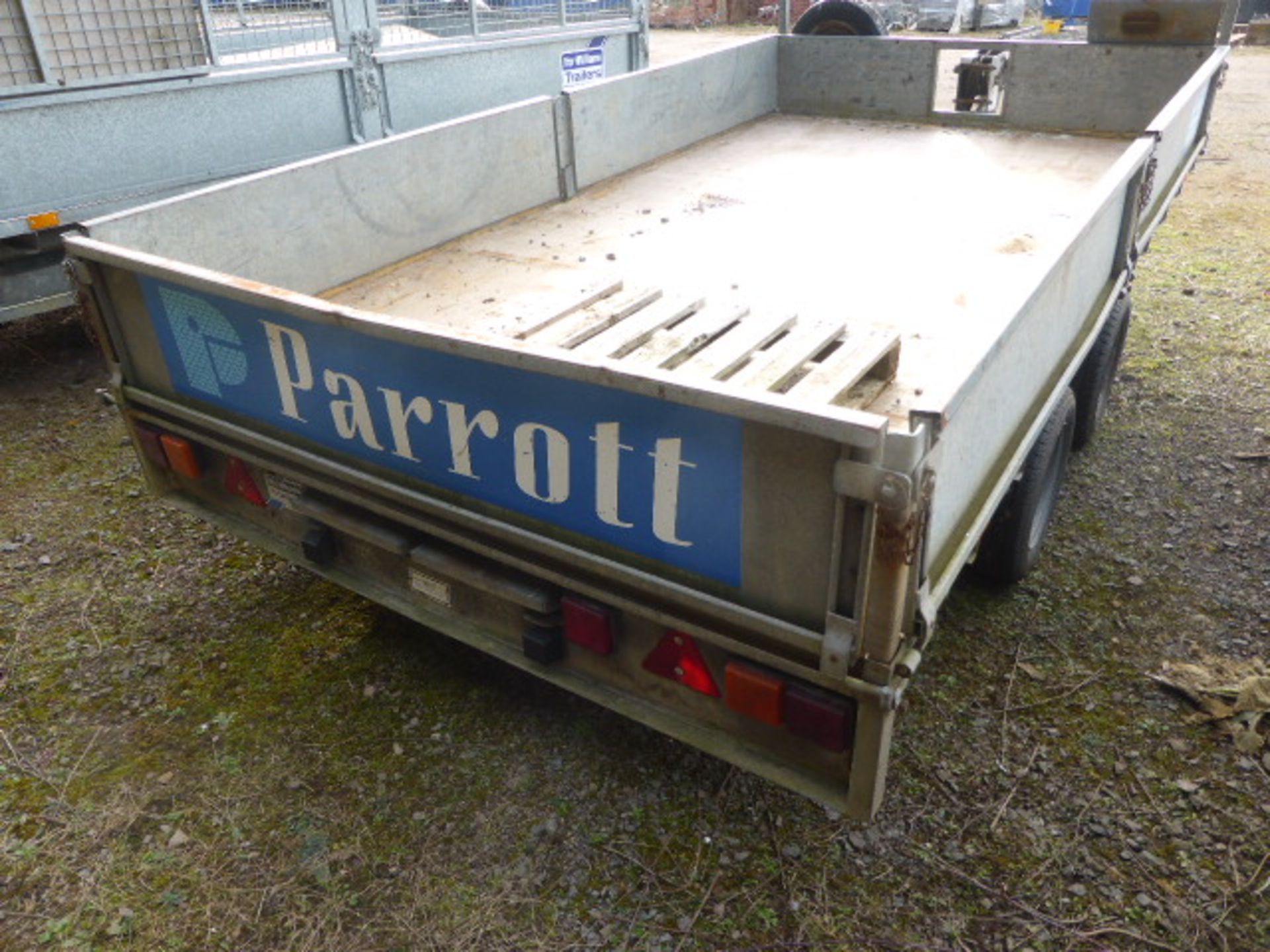 Ifor Williams Type LM126G 4m twin axle galvanized drop side plant trailer with winch capacity 3500kg - Image 10 of 10