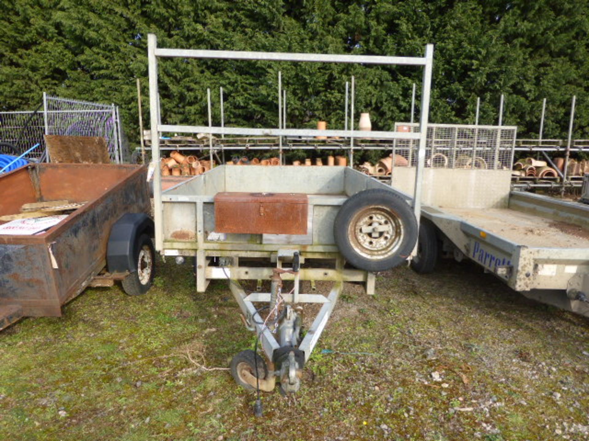 Ifor Williams Type LM105GHD 3m twin axle galvanized drop side trailer capacity 3500kg Serial