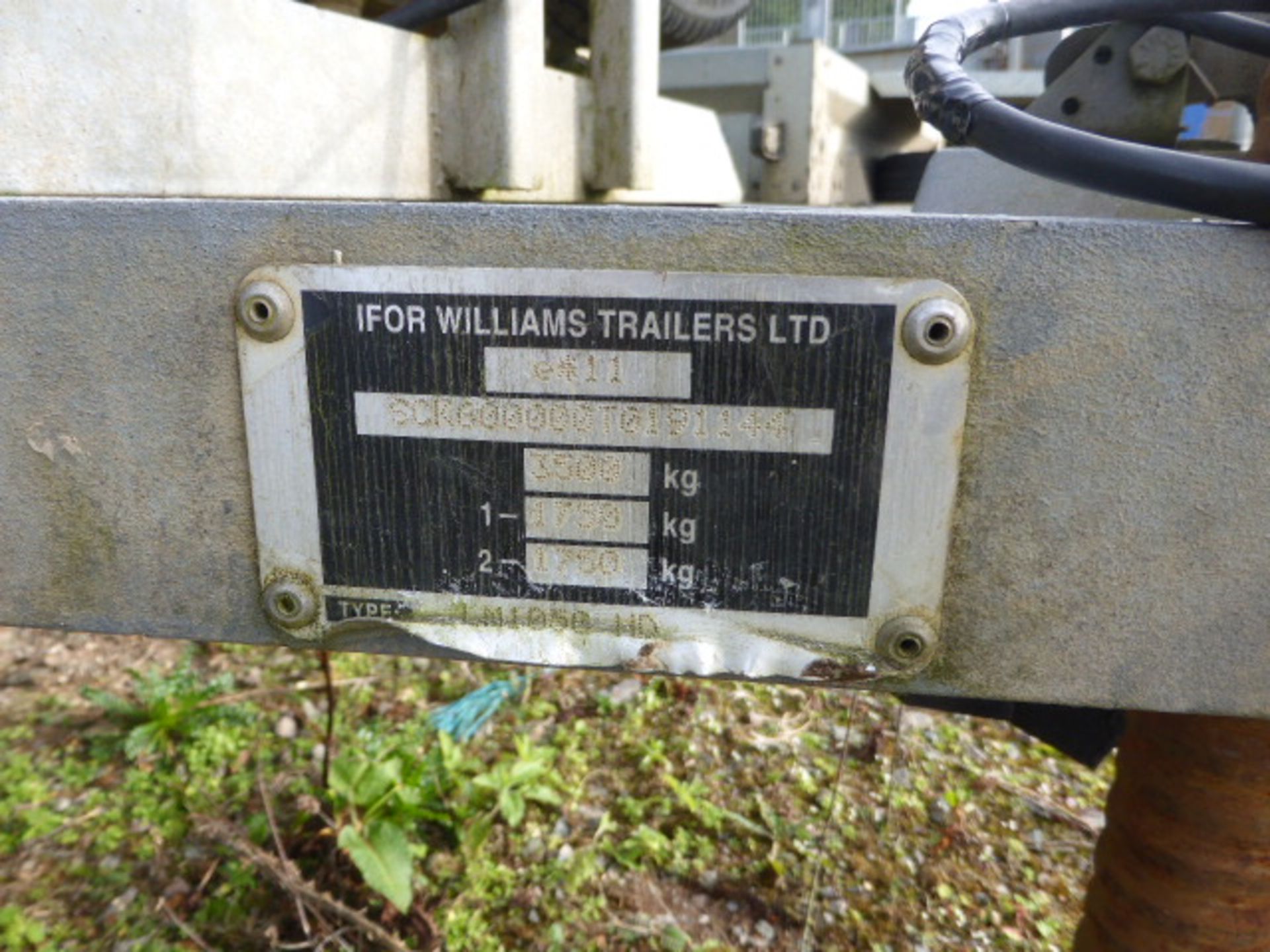 Ifor Williams Type LM105GHD 3m twin axle galvanized drop side trailer capacity 3500kg Serial - Image 4 of 8