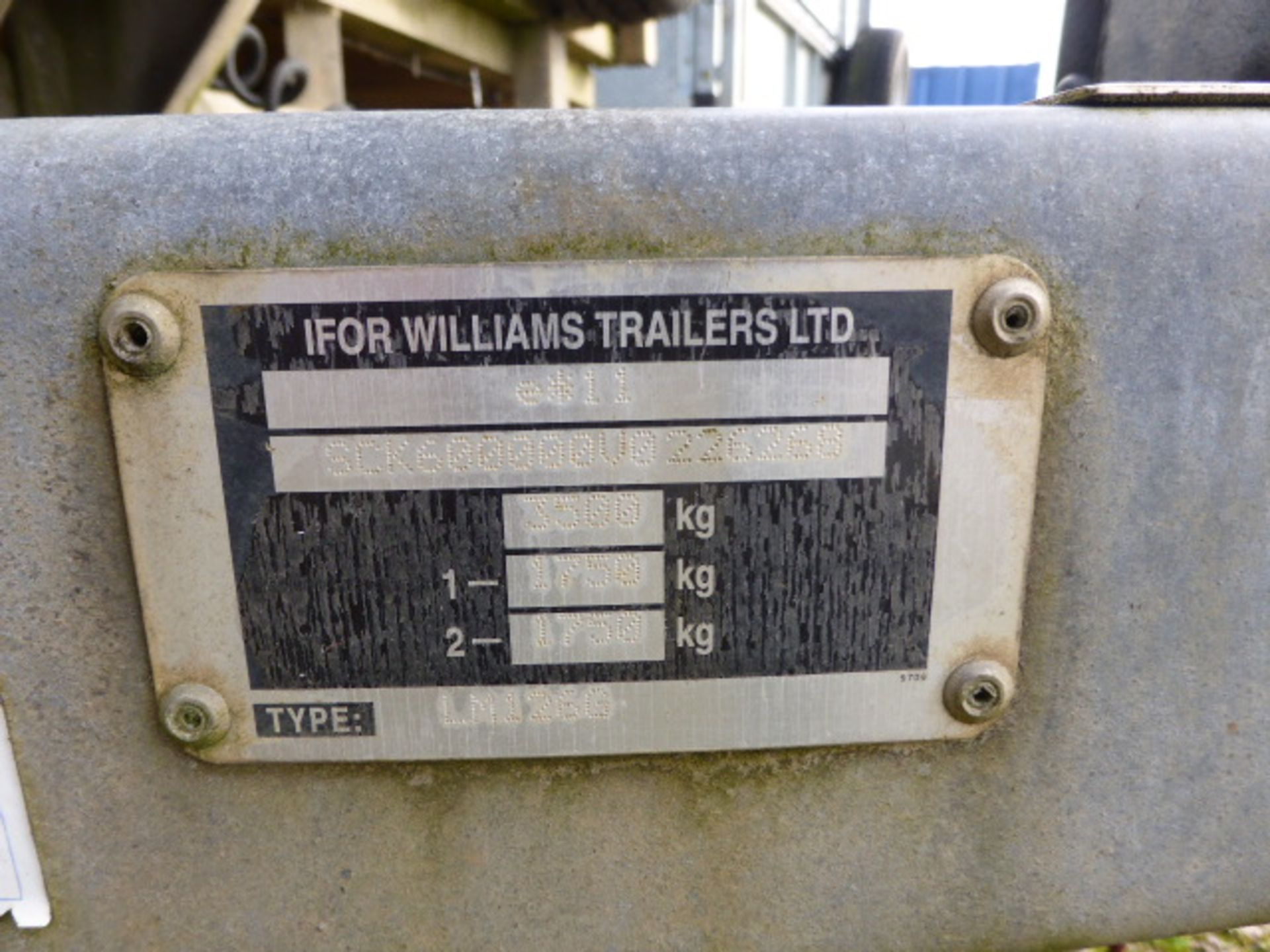 Ifor Williams Type LM126G 4m twin axle galvanized drop side plant trailer with winch capacity 3500kg - Image 4 of 10