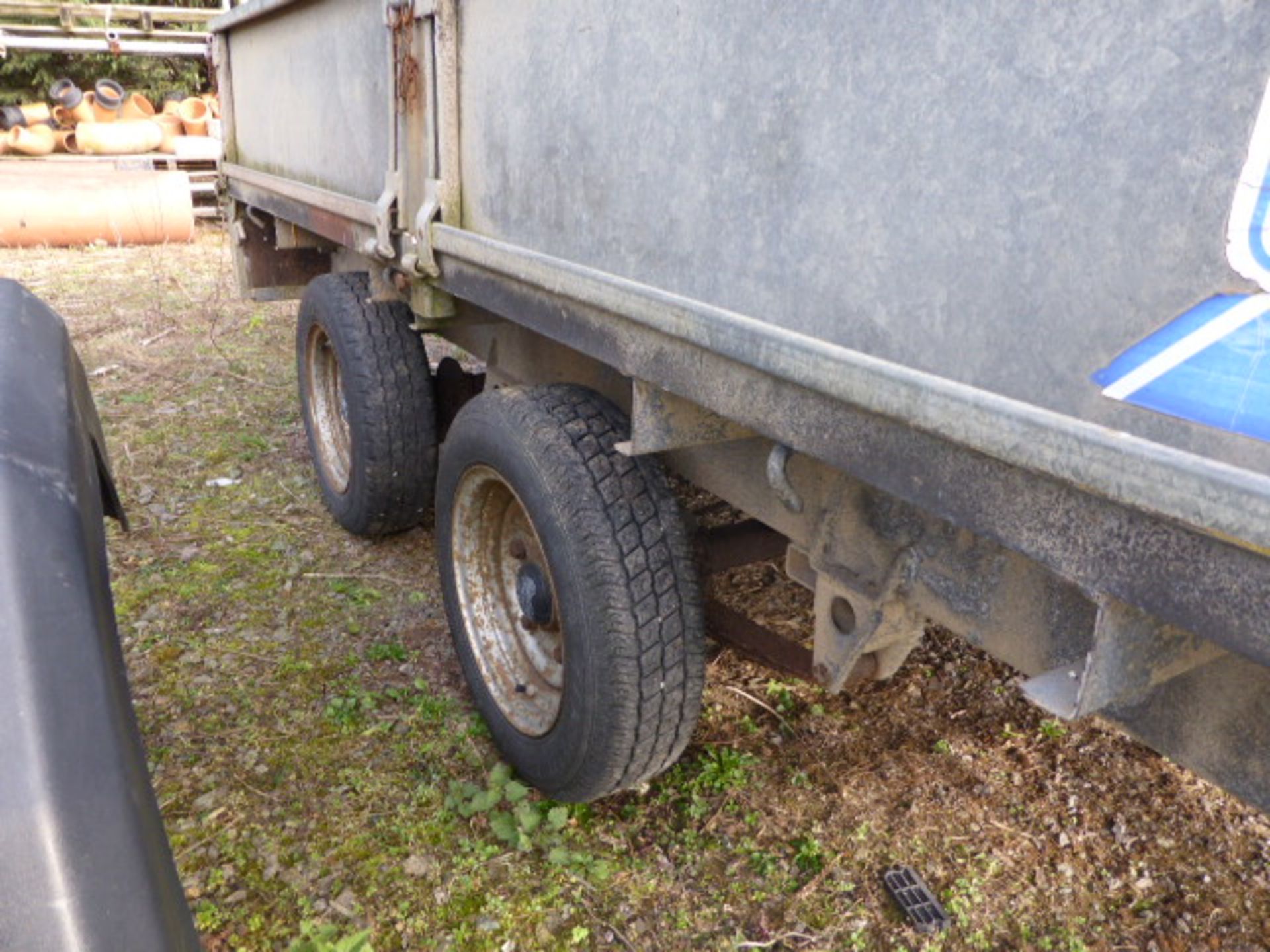 Ifor Williams Type LM105GHD 3m twin axle galvanized drop side trailer capacity 3500kg Serial - Image 6 of 8