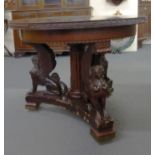 A 19th century mahogany circular dining table,