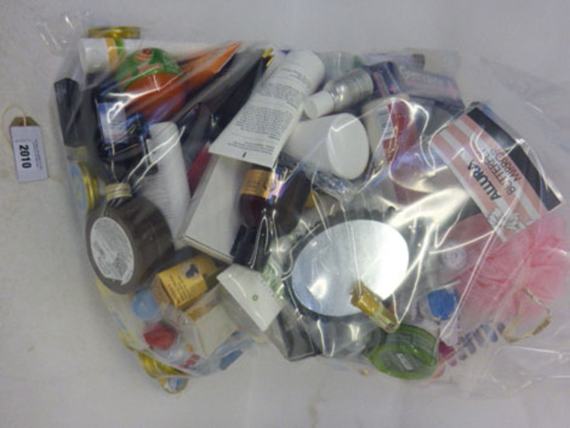 Large bag of mixed toiletries