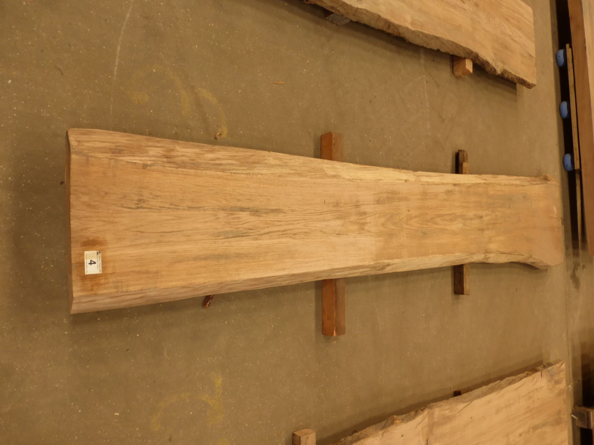 Plank of waney edge oak 3400 x 500 x 60mm - Image 2 of 5