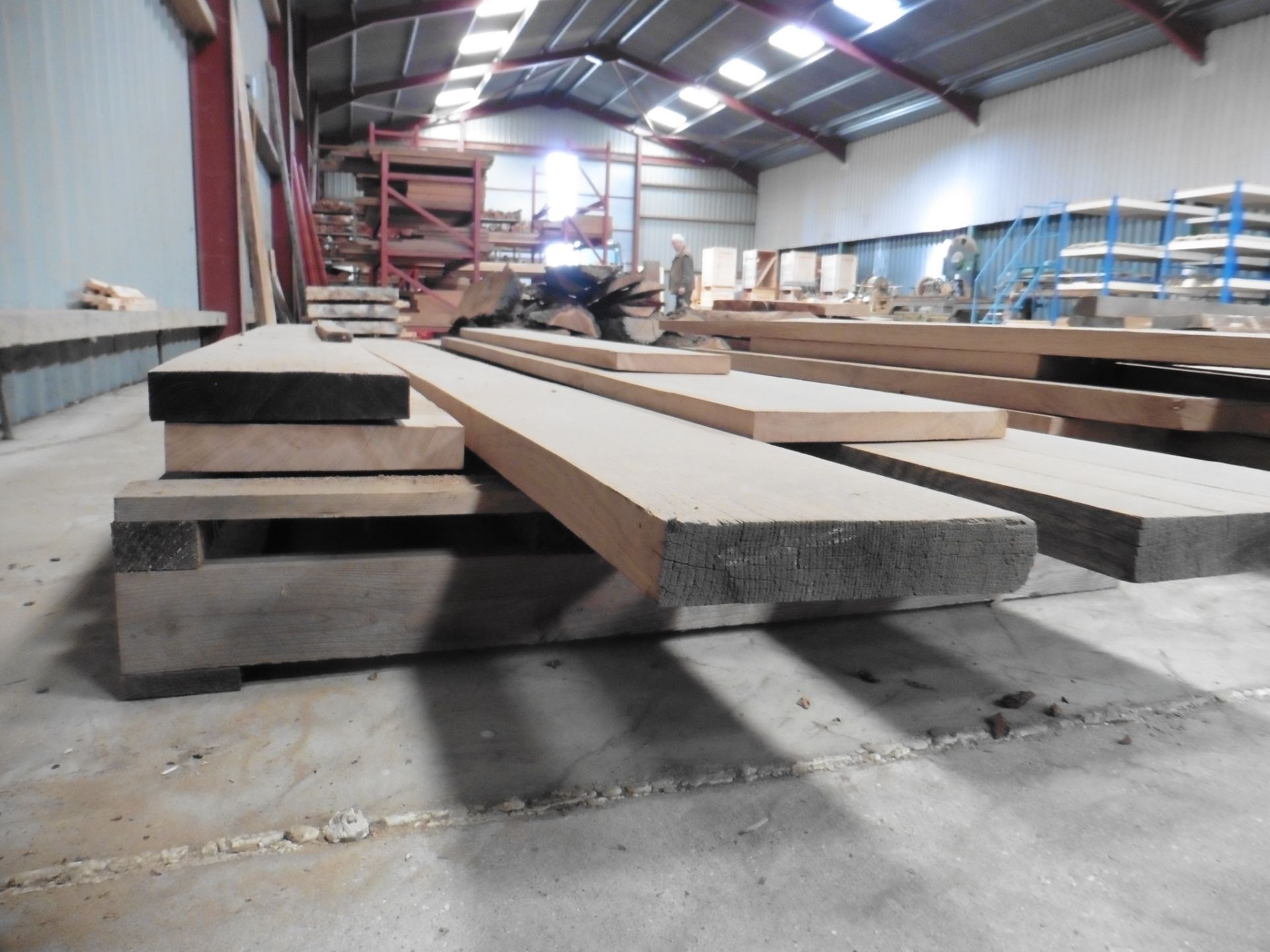 A pallet of 6 oak boards from 3700 x 400 x 50mm to 2000 x 230 x 30mm - Image 3 of 6