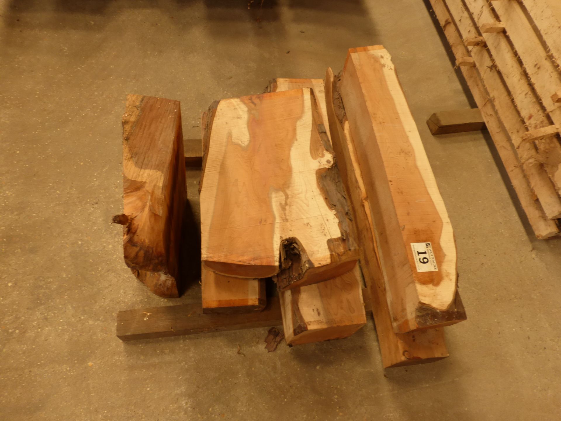 6 lots rough sawn yew - Image 2 of 4