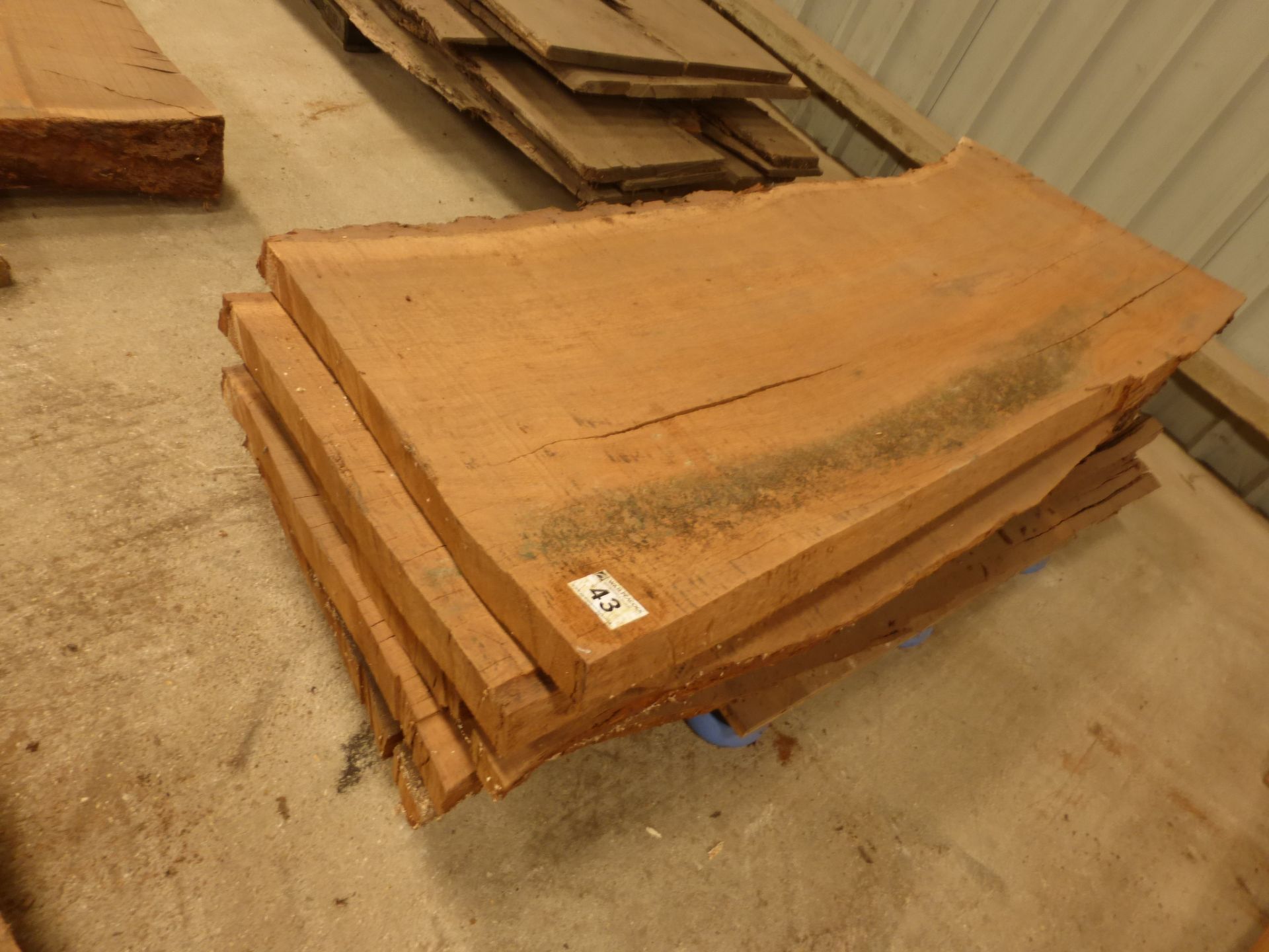 6 brown oak waney edge boards 1900 x 600 x 60mm - Image 6 of 6