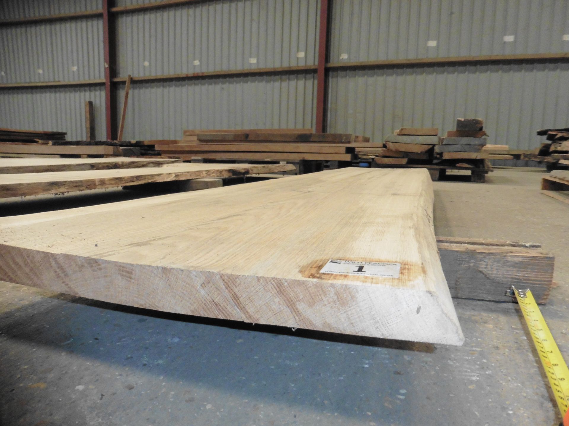 Plank of waney edge oak 2300 x 500 x 40mm - Image 5 of 6