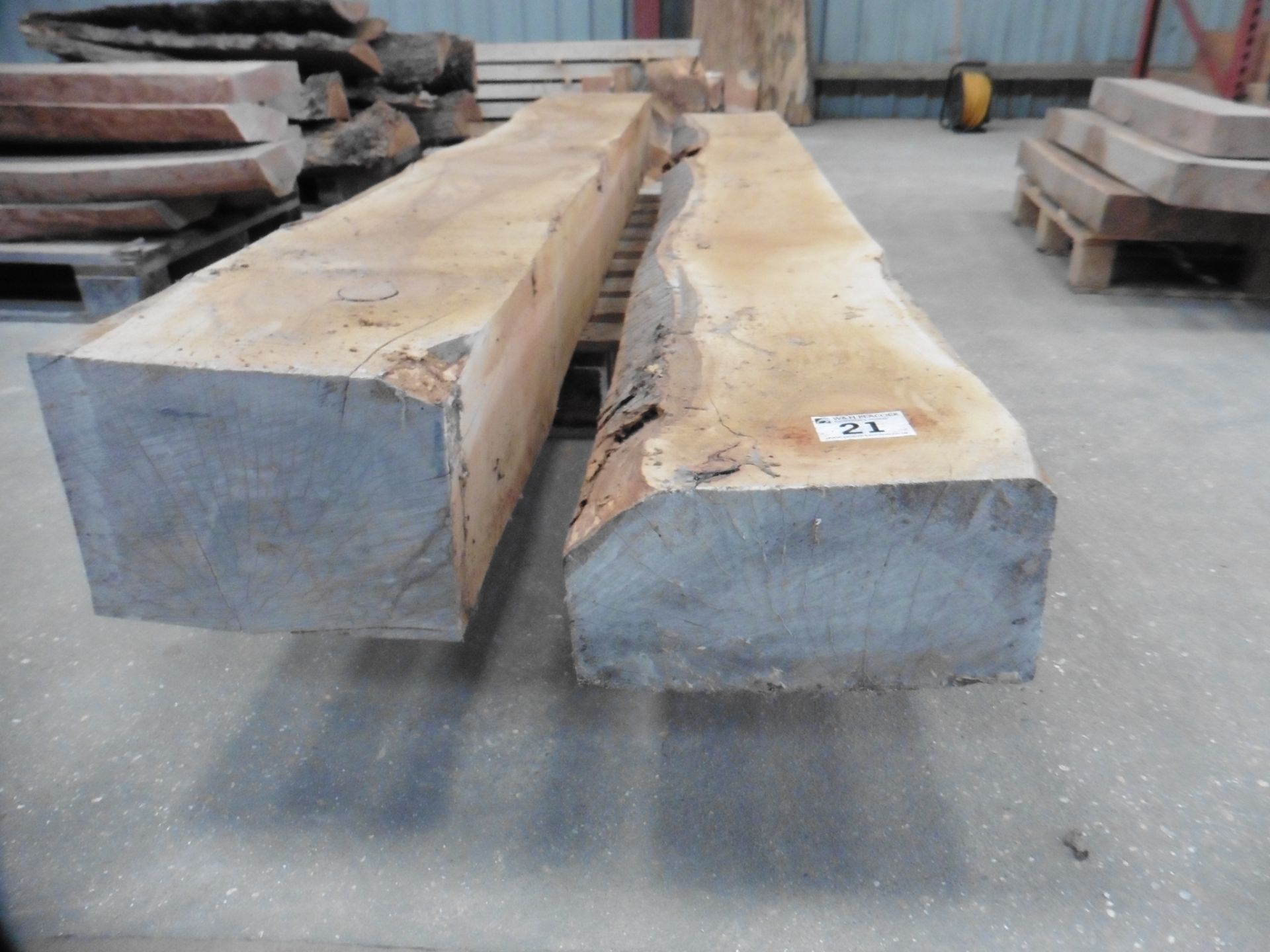 2 cherry beams;1 x 2300 x 300 x 150mm and 1 x 2300 x 300 x 200mm - Image 3 of 5