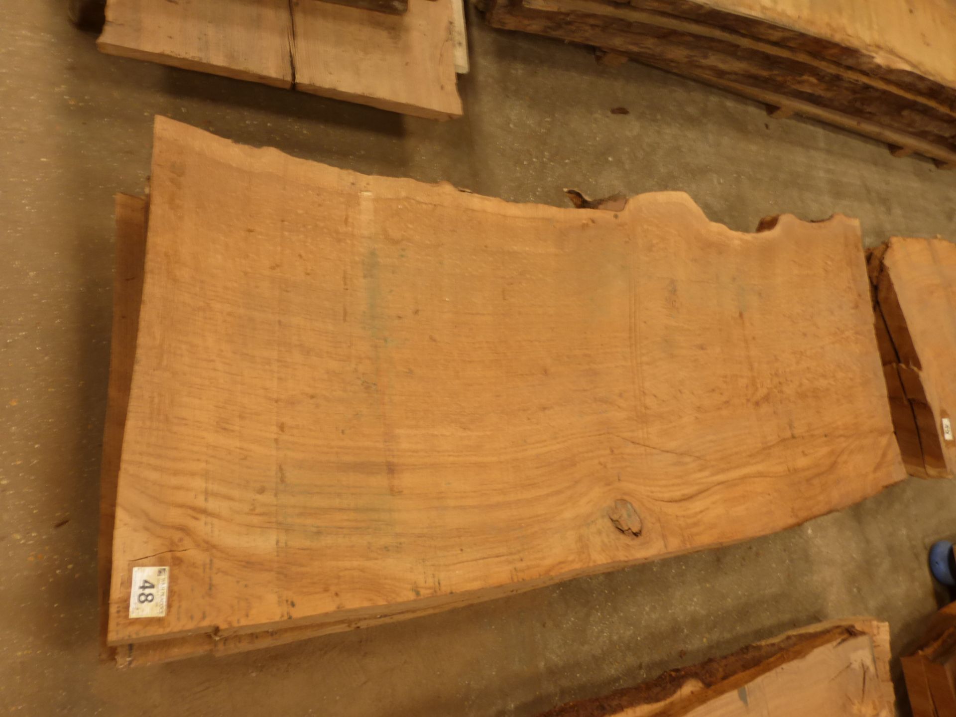 4 brown oak waney edge boards 1900 x 650 x 60mm
