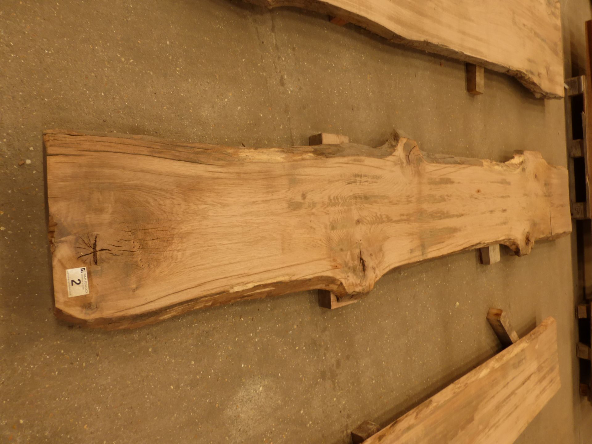 Plank of waney edge oak 3600 x 450 x 40mm - Image 5 of 5