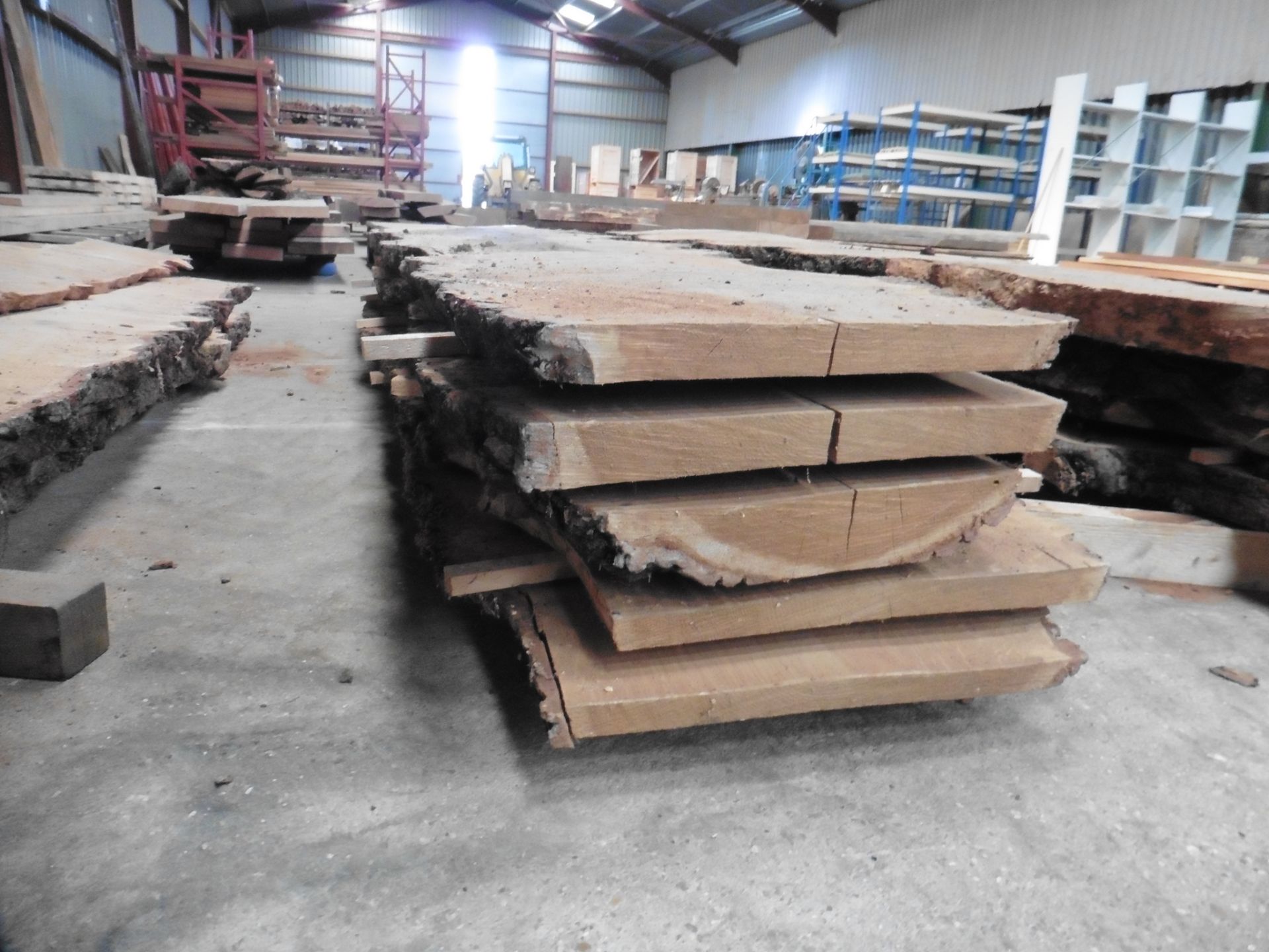 5 burr oak waney edge boards 2500 x 400 x thickness 60mm to 30mm - Image 5 of 5