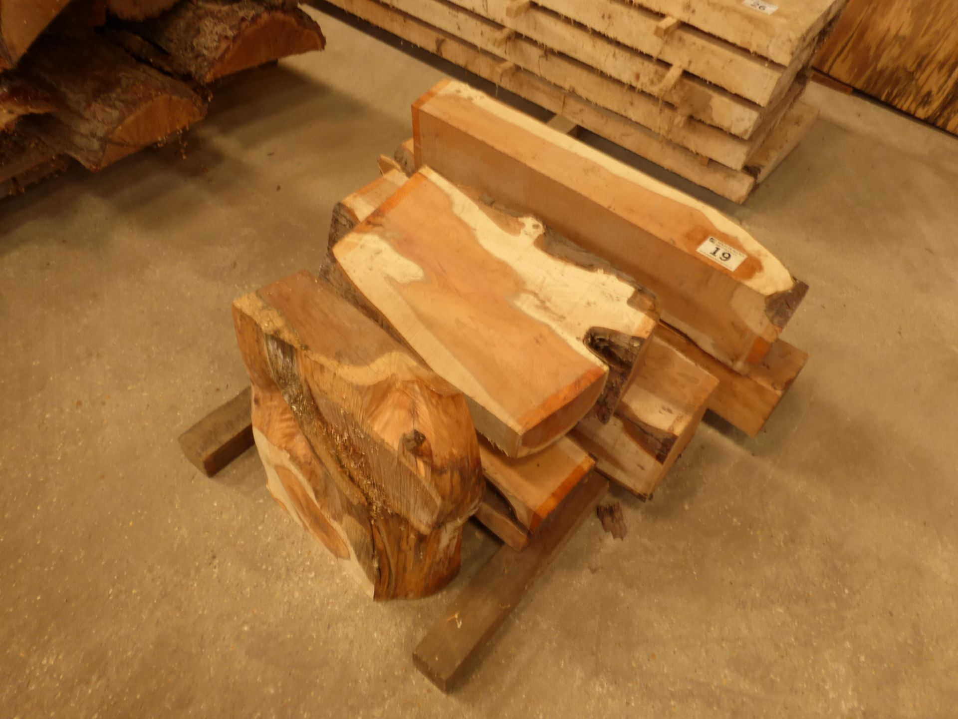 6 lots rough sawn yew - Image 4 of 4
