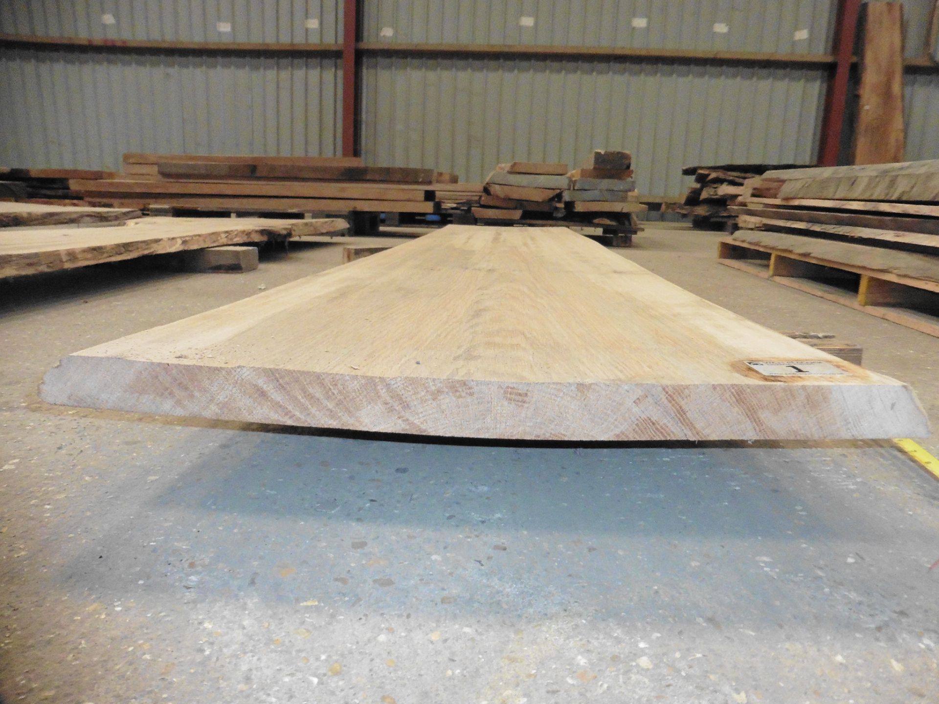 Plank of waney edge oak 2300 x 500 x 40mm - Image 3 of 6