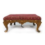 A 19th century French salon stool,