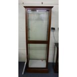 A mid-20th century mahogany and four glass display cabinet,