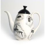 A 1960s Homemaker teapot of typical form by Ridgeway, h.