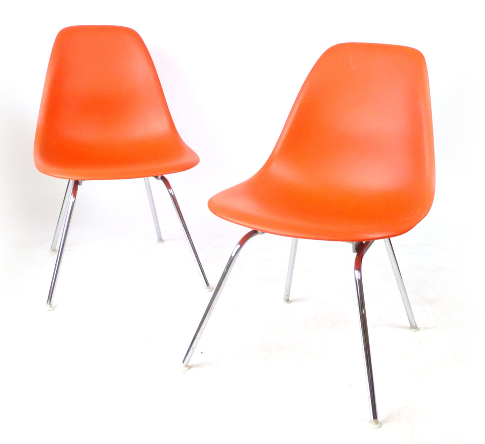 Charles and Ray Eames for Vitra, a pair of side chairs, - Image 2 of 2