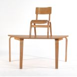A bentwood child table, l.