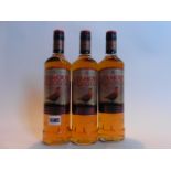 3 bottles of the Famous Grouse blended Scotch Whisky 40% 70cl each