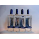 4 bottles of New Amsterdam Premium vodka 37.