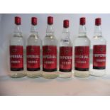 6 bottles of Imperial triple distilled Vodka 37.