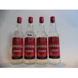 4 bottles of Imperial triple distilled Vodka 37.