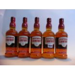 5 bottles of Southern Comfort Original Whiskey Liqueur by M W Heron's 35% 70cl each