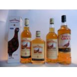 4 various bottles of Famous Grouse finest Scotch Whisky, 1x boxed 40% 70cl, 1x 43% 75cl,