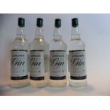 4 bottles of Spar special dry London Gin 37.