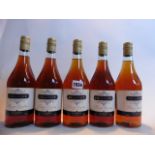 5 bottles of French finest quality VSOP brandy 36% 70cl each