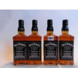 4 bottles of Jack Daniel's Old No 7 Tennessee sour mash Whiskey 40% 70cl each