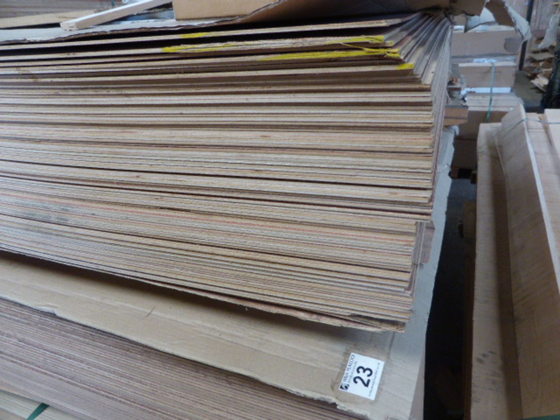 Approximately 80 sheets of oak faced plywood 1220mm x 2440mm x 4mm - Image 2 of 2